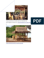 Choza de Bambú en El Estilo Nativo de Tailandia Asia