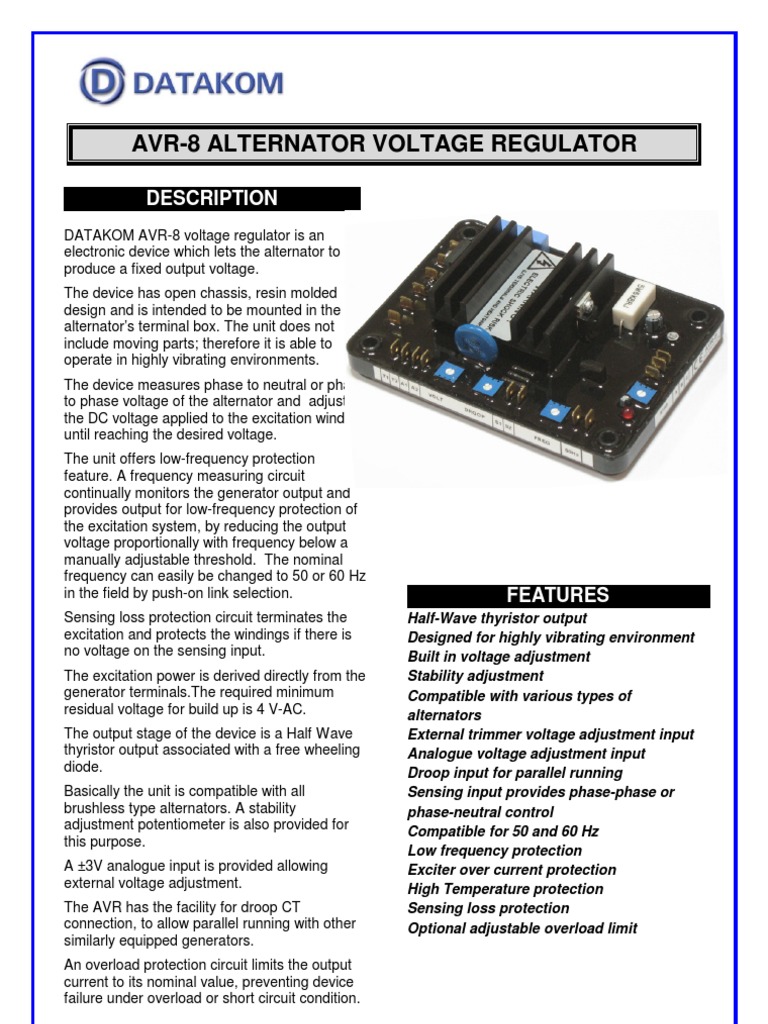 Alternator Voltage Regulator | PDF | Computers