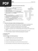 STF Extra Language Practice Worksheet Unit 9