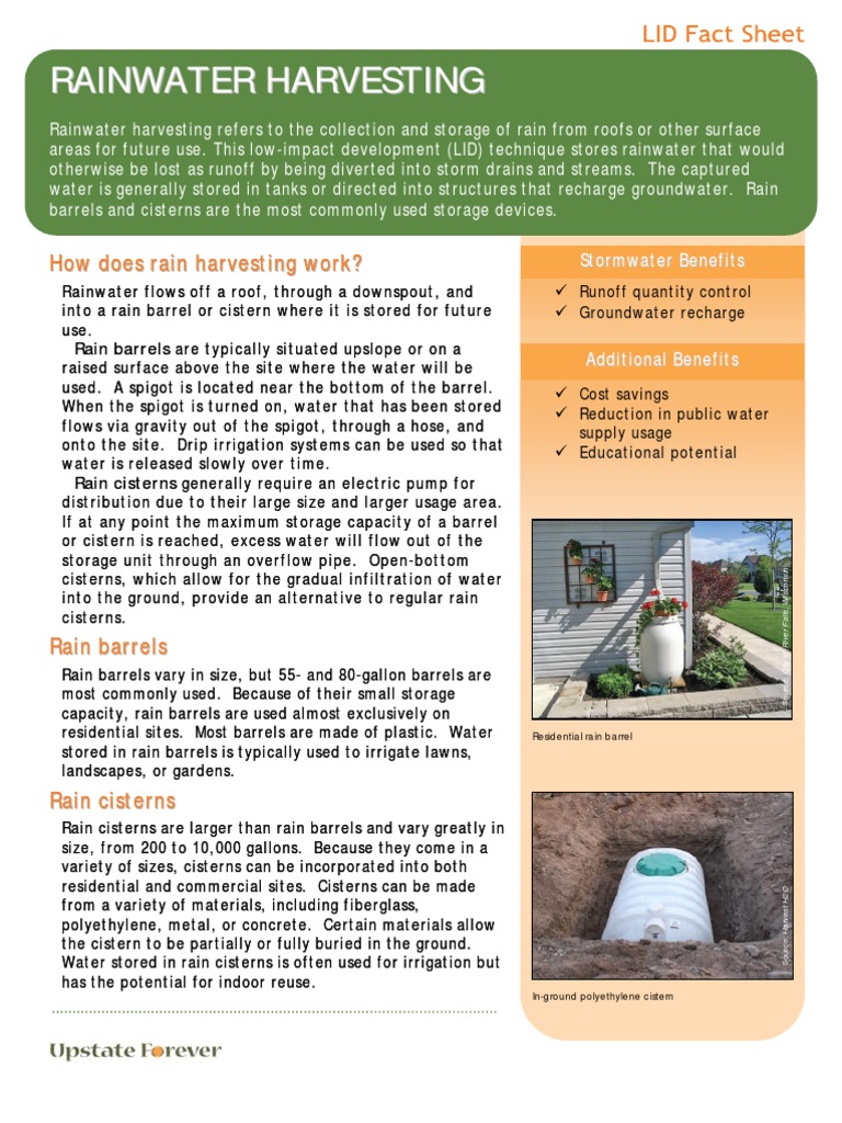 Rainwater Harvesting Guide | PDF | Stormwater | Surface Runoff
