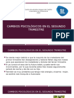 Cambios Psicológicos en El Segundo Trimestre