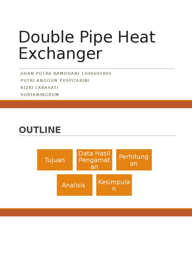 Double Pipe Heat Exchanger Analysis | PDF | Teaching Methods ...