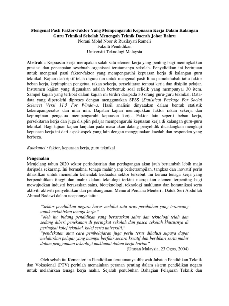 Mengenal Pasti Faktor Pdf