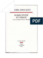 Foucault-Subjectivité Et Vérité