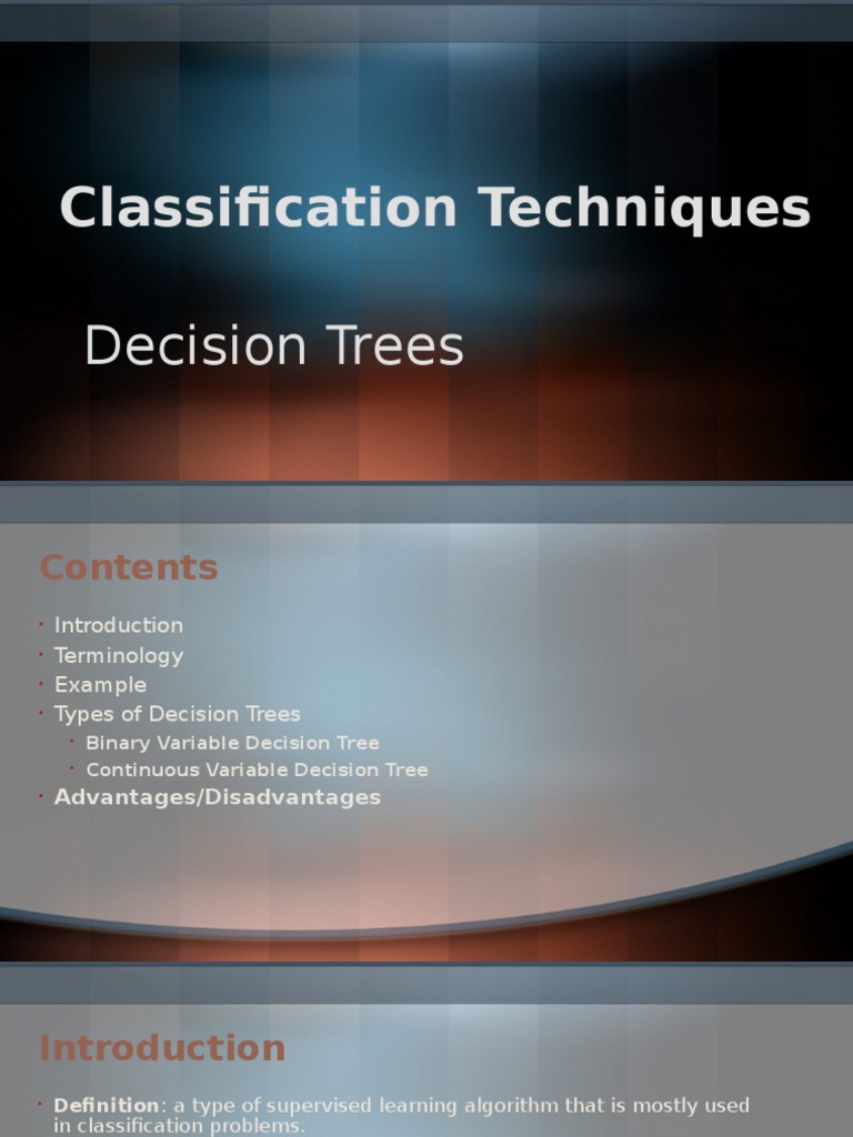 Decision Trees | Download Free PDF | Statistical Classification ...