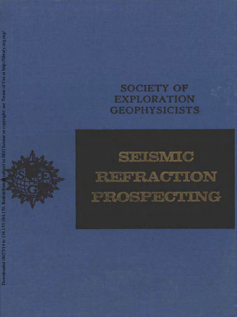 Seismic Refraction Prospecting | PDF