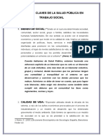 Palabras Claves de La Salud Pùblica en Trabajo Social