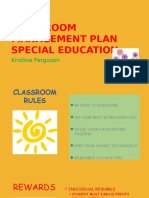 Classroom Management Plan