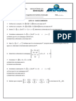 Lista 10 - Base e Dimensao