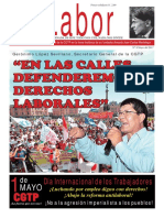 LABOR #8 - Mayo 2017 - Periódico Oficial de La Confederación General de Trabajadores Del Perú - CGTP