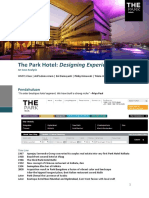 Park Hotel: Designing Experience Case Analysis