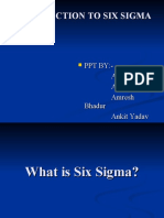 Introduction To Six Sigma