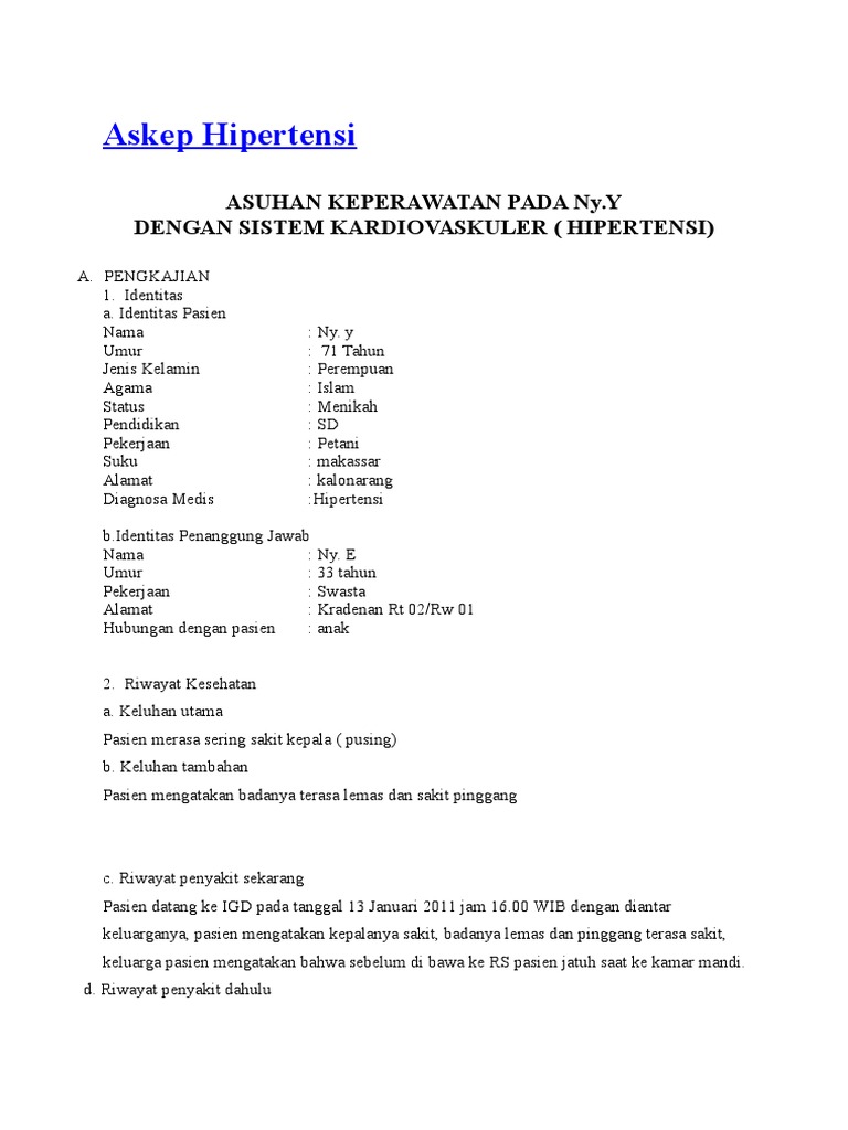Askep Hipertensi
