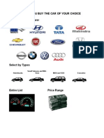 Guide To Help You Buy The Car of Your Choice (India)