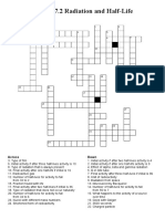 IGCSE 7.2 Radiation and Half-Life: Across Down