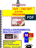 Lock Out - Tag Out Program: (LO/TO)