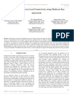 Securing User Data in Local Connectivity Using Multicast Key Agreement