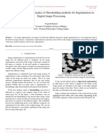 Study of Different Approaches of Thresholding Methods For Segmentation in Digital Image Processing