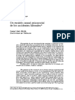 Un Modelo Causal Psicosocial de Los Accidentes Laborales