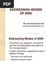 Addressing Modes of 8085