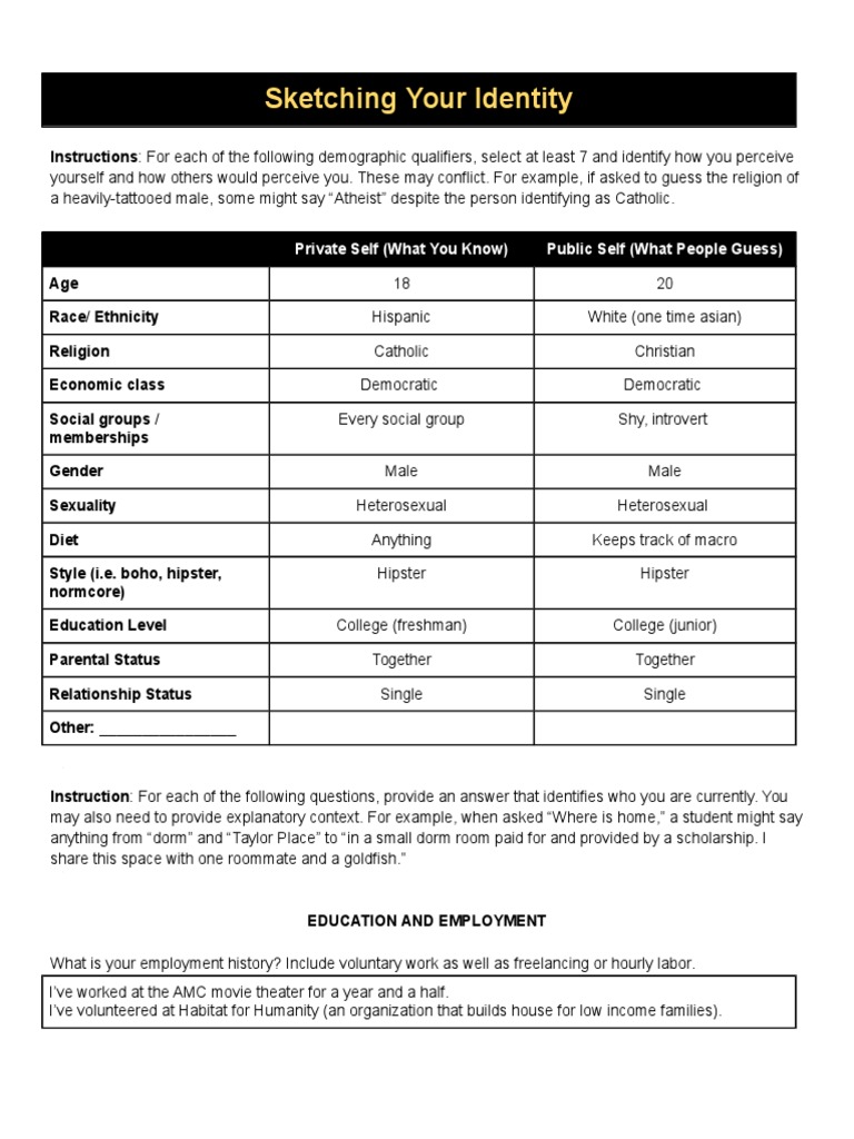 Understanding Personal Identity Dynamics | PDF | Arizona State ...