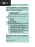 Main Principles of Pumps Selection