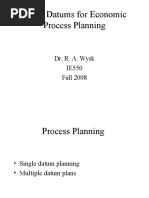 Using Datums For Economic Process Planning: Dr. R. A. Wysk IE550 Fall 2008