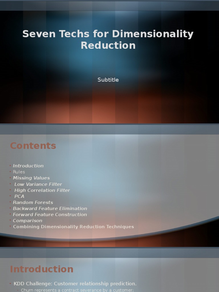 Dimensionality Reduction Techniques Explained | PDF | Principal ...