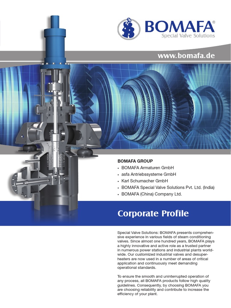BOMAFA Special Valve Solutions Overview | PDF | Valve | Actuator