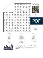 Find City Words in a Word Search Grid