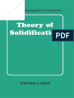 Theory of Solidification