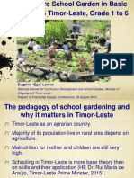 Ego Lemos - Permaculture School Gardens in Basic Education in Timor-Leste, Grades 1 - 6