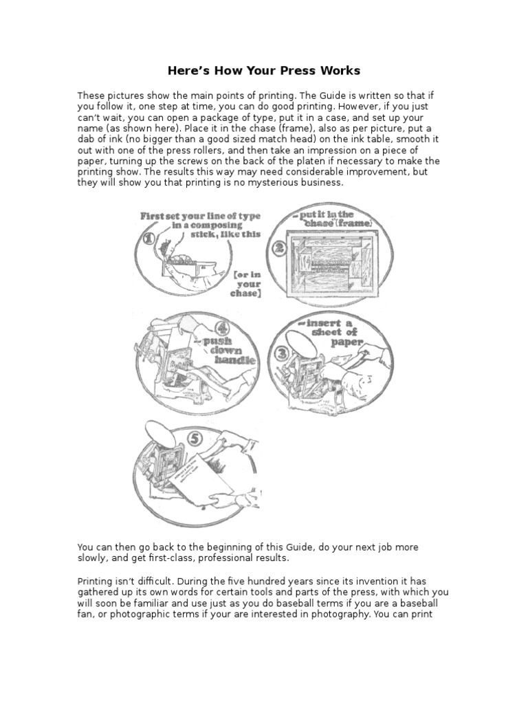 Printing press research paper picture