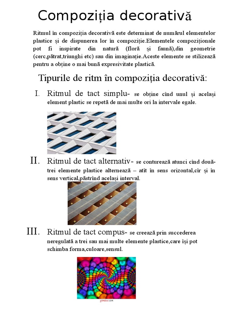 Compoziția Decorativă | PDF