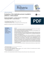 Evaluation of The Medication Process in Pediatric Patients: A Meta-Analysis