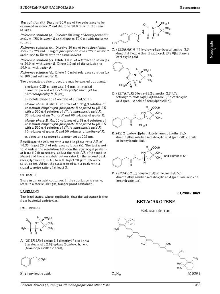 Beta Carotene PDF Solution Solubility