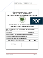 Rectificador Media Onda Lab Electricidad Electrónica