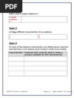 Audience Worksheet