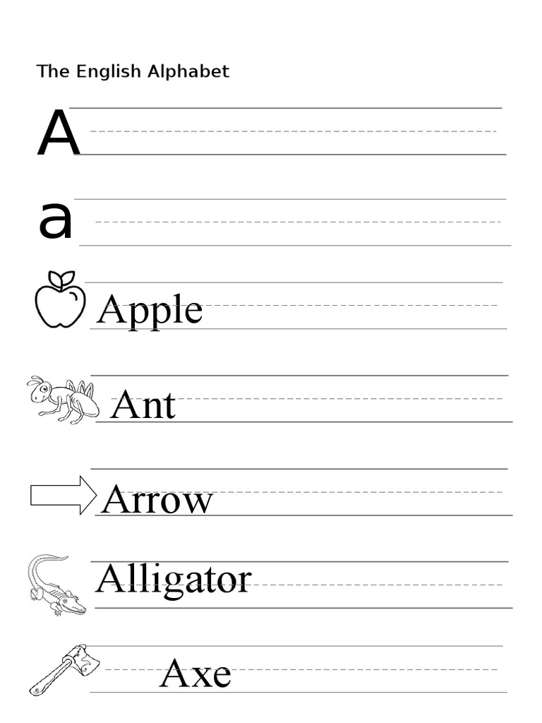 alphabet and number