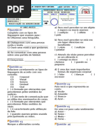 SOLANGE PROVA 6° ANO ARTES PROVA ABRIL SOLANGE