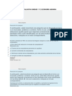 Lección Evaluativa Unidad 1 y 2 Economía Agraria