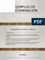 Ejemplos de discriminación en diferentes ámbitos