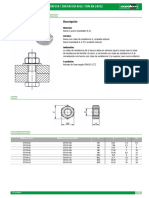 Datasheet 4099 Tuercas Hexagonales DIN 934 DIN en ISO 4032