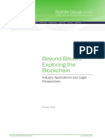 Beyond Bitcoin: Exploring The Blockchain: Industry Applications and Legal Perspectives