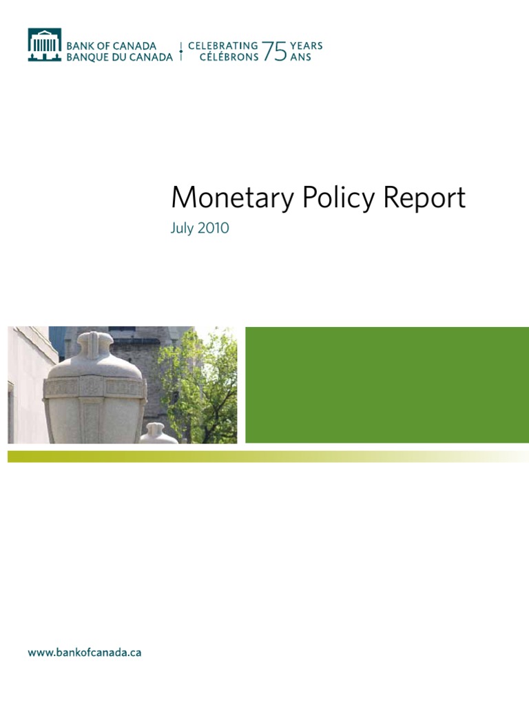 Monetary Policy Report | PDF | Finance & Money Management