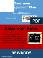 Classroom Management Plan