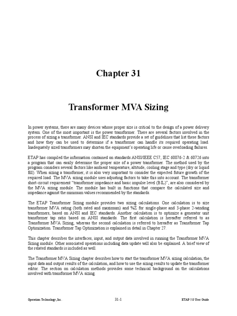 Transformer Sizing Calculation PDF Transformer Electrical Impedance