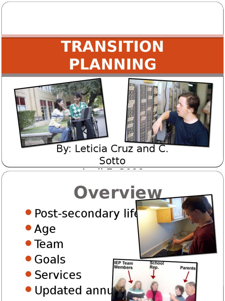 Transition Planning for Students with Disabilities | PDF | Disability ...