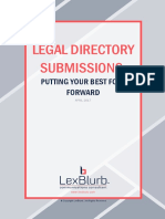 Legal Directory Submissions - Putting Your Best Foot Forward (A LexBlurb Publication)
