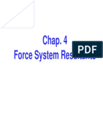 Chap. 4 Force System Resultants